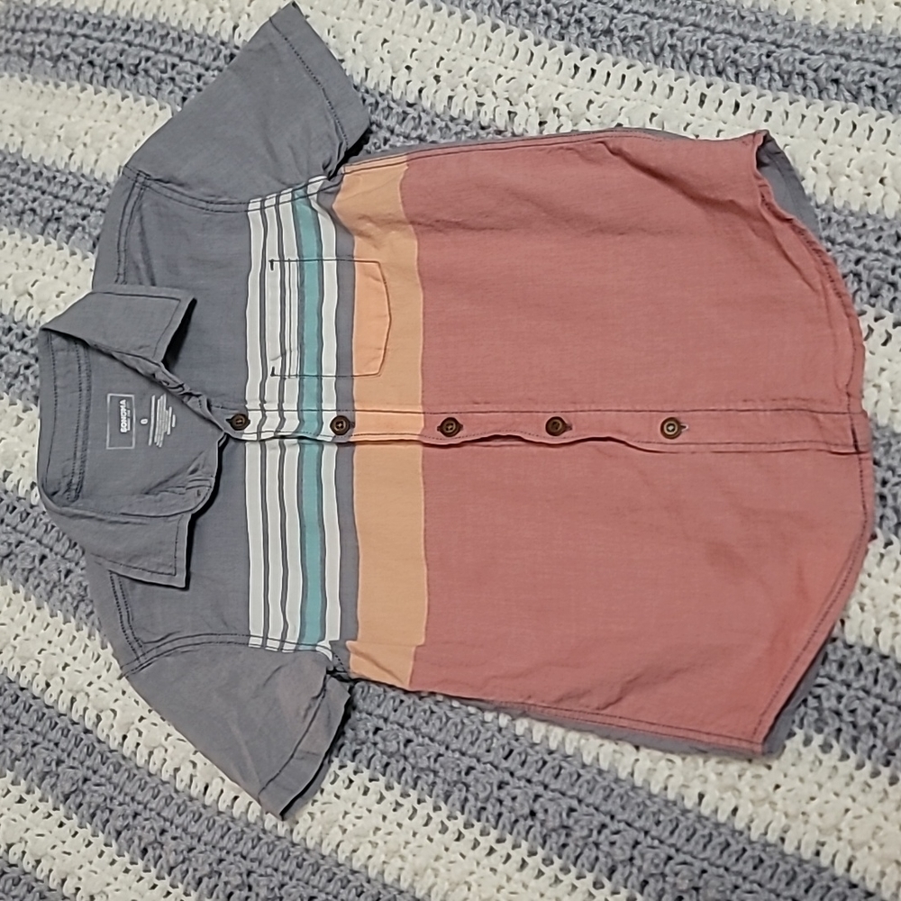 Summer Short Sleeve Button Down Boys